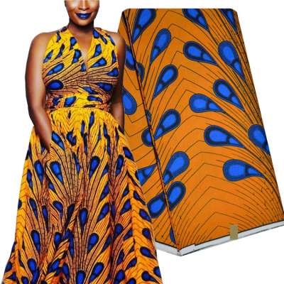 Queency African Women Dress New arrival Beautiful Ankara 100% Wax printed fabric